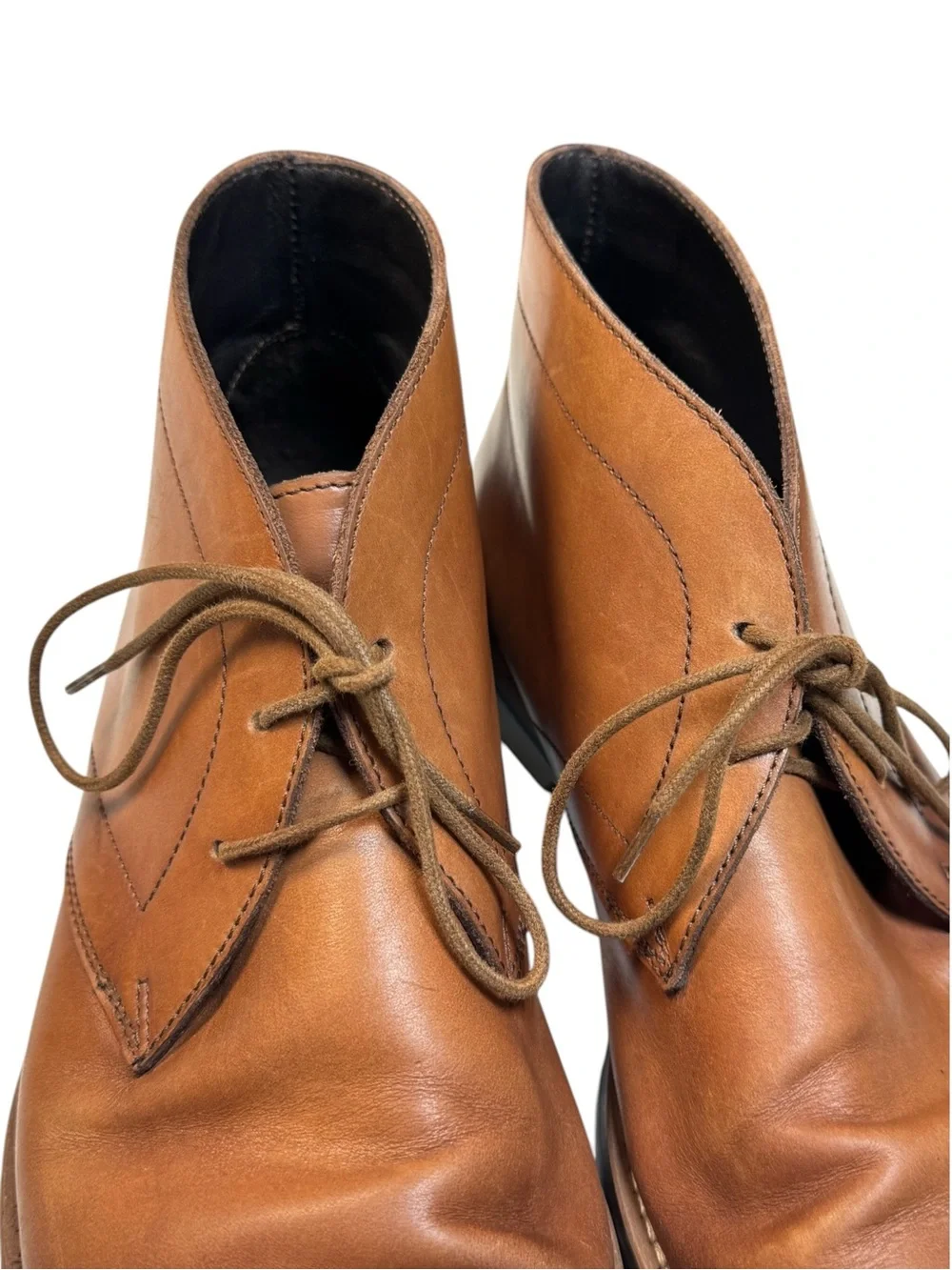 To Boot New York Adam Derrick Waldorf Tan Brown Leather Chukka Boots Italy 8 M